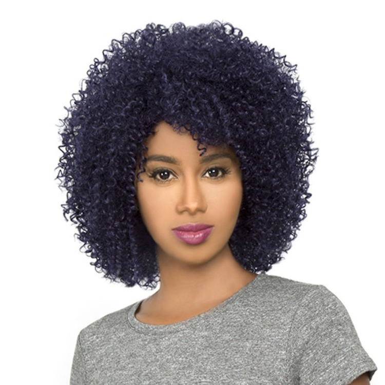 Synthetic Fashion afro style short curly afro wig