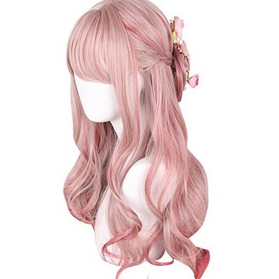 Pink japanese wig best sale