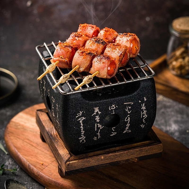 Japanese restaurant mini charcoal oven Barbecue oven domestic indoor outdoor alcohol BBQ grill oven