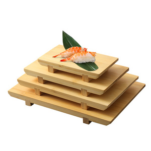 Japanese restaurant Sushi Bamboo Serving Plate Tableware Sushi Board Cutting Tray set