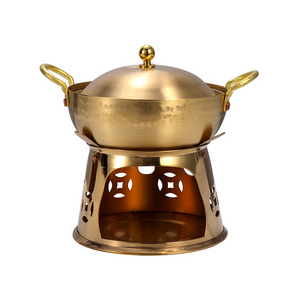 Brass alcohol stove small hot pot dry boiler household and restaurant dry pot