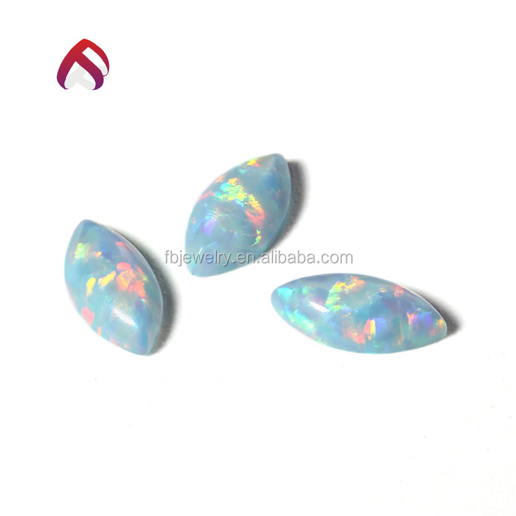 Best Price Wholesale white Synthetic Opal Marquise Cabochon