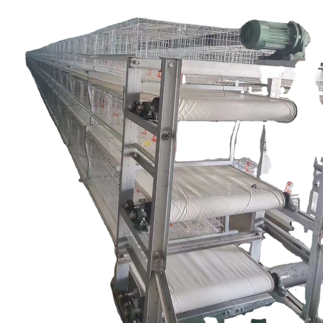 Automatic  H Type 4 Tiers Bird-Harvesting Broiler Raising Cage for Layer Chicken Raising Poultry Farm