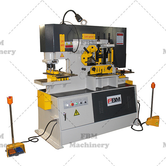 pipe punching, pipe notching,shearing steel plate q35y hydraulic ironworker machine