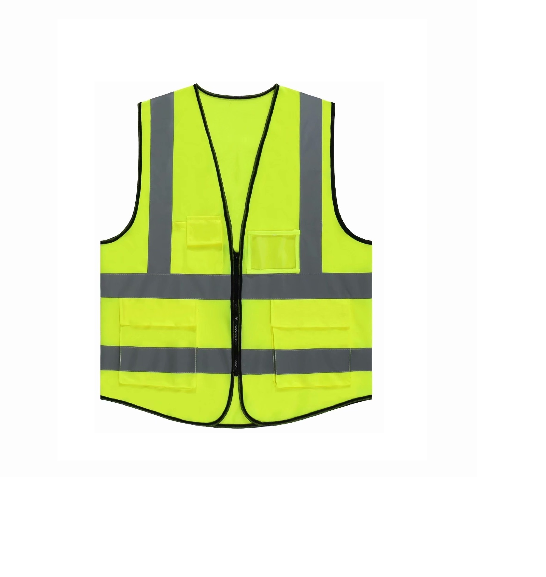 High visibility cycling safety men's vests with reflective strips  for work blue safety vest