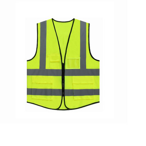 High visibility cycling safety men's vests with reflective strips  for work blue safety vest