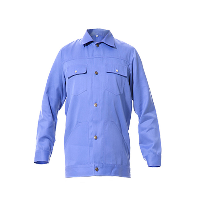 China cheaper price twill cotton dark blue light blue royal blue security uniform working coverall two piece