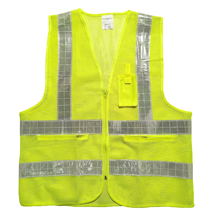 Reflective Tape Security Jacket Safety Vest with Special Logo hi vis airport bike Traffic Road reflective Vest for bicycle