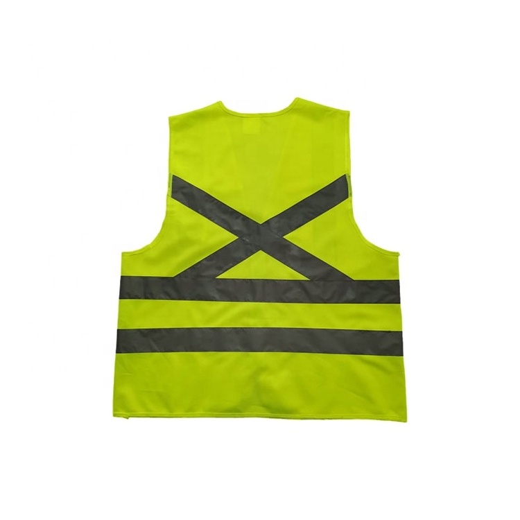 FBOsafety Reflective Polyester Safety Vest for Men Women with 1 Pocket and Zipper Front Hi Vis Construction Work Vest ANSI/ISEA