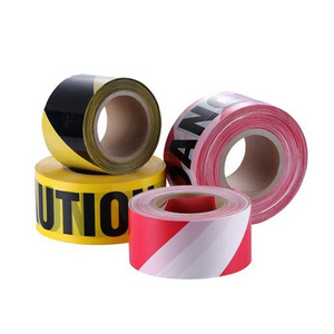 Non adhesive PE Road Blocking Barricade Tape Safety Maker Free Sample Printed Barrier Ribbon Safety Warning Caution Tape