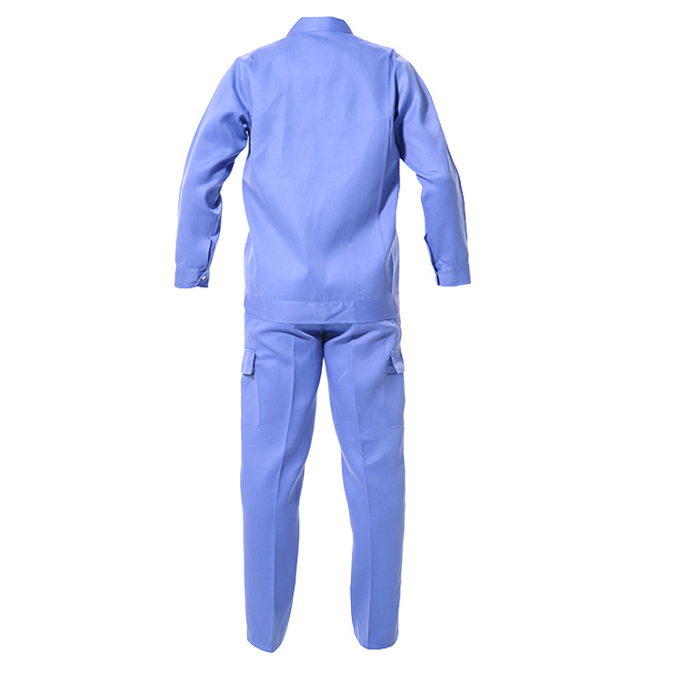 China cheaper price twill cotton dark blue light blue royal blue security uniform working coverall two piece