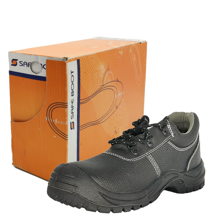 OEM ODM CE S3 S1 Construction Work Genuine Leather Steel Toe Cap Boots  Industrial Working Protective Safety Shoes