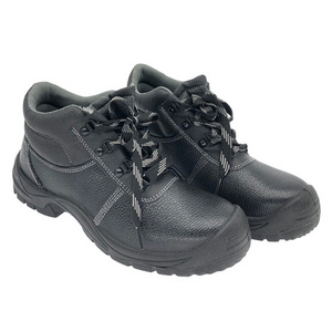 OEM ODM CE S3 S1 Construction Work Genuine Leather Steel Toe Cap Boots  Industrial Working Protective Safety Shoes