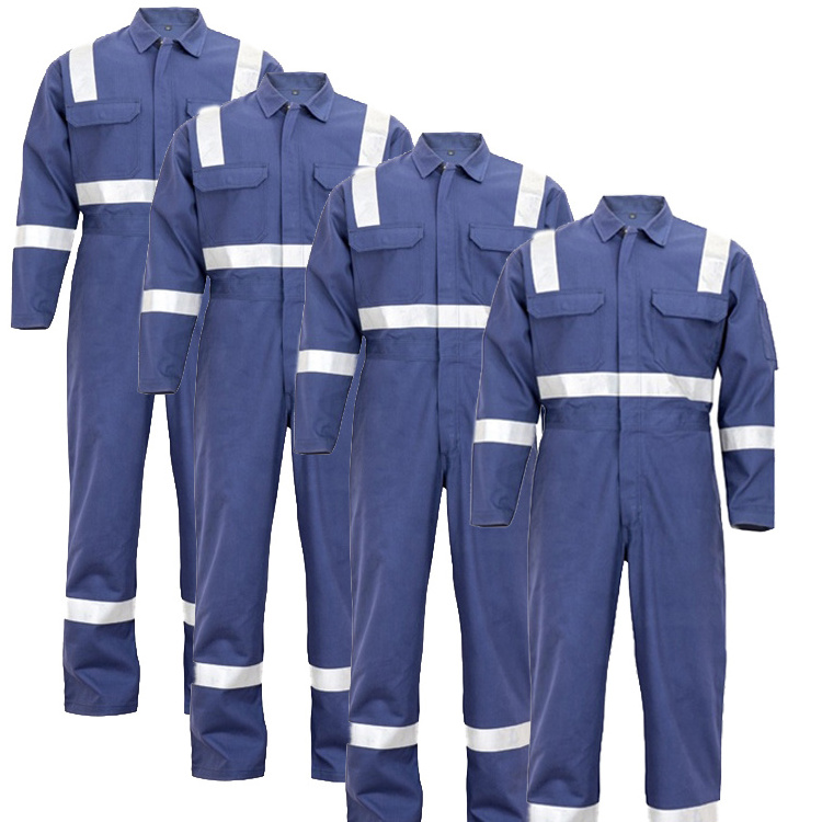 Custom Safety high Visibility Reflective Tape oilfield Wholesale Mechanic Worker Jumpsuit Overalls Work Clothes for Mining