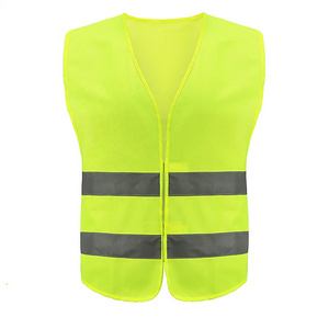 High Quality Safety  orange traffic vests mens hi-vis custom customised reflective safety work vest with logo with pockets