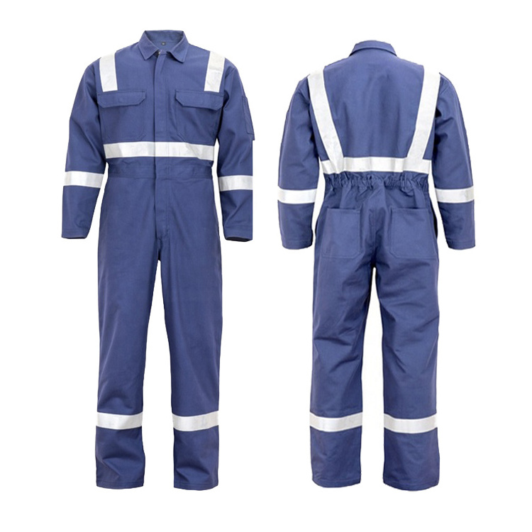 Custom Safety high Visibility Reflective Tape oilfield Wholesale Mechanic Worker Jumpsuit Overalls Work Clothes for Mining