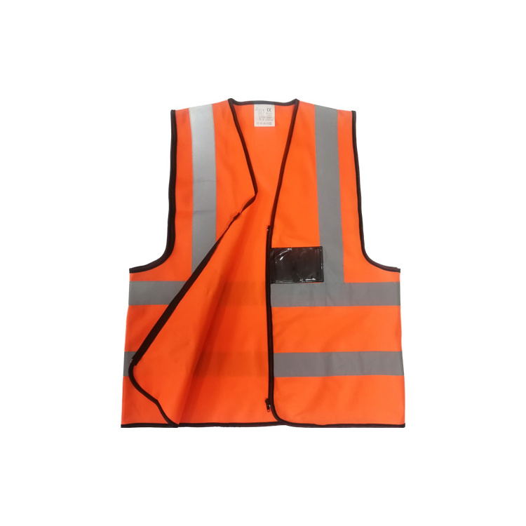 High visibility cycling safety men's vests with reflective strips  for work blue safety vest