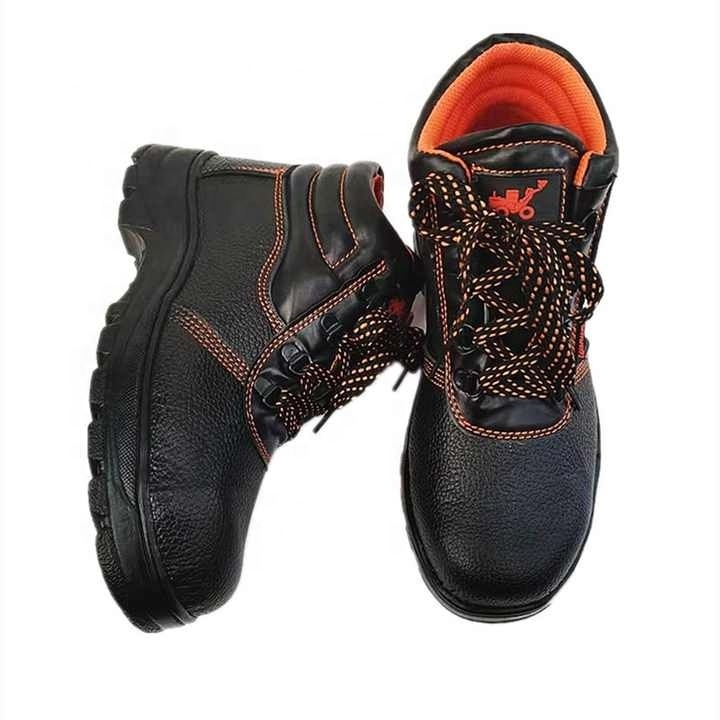 Cheap price basic black high quality working men's composite light weight industrial safety shoes for men steel toe boots men