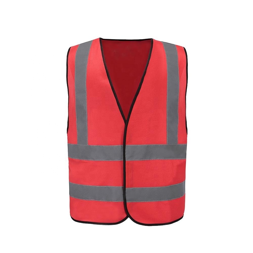 Custom Logo Fabric Bike Motorcycle Construction Working Traffic Industrial Reflective Protective Safety Vest With Zipper HI-VIS