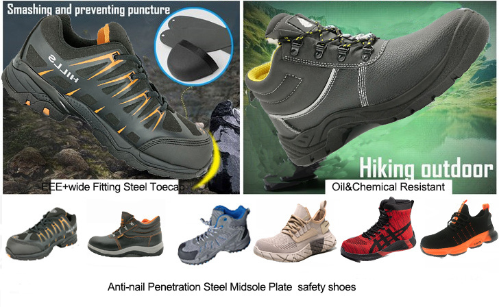 industrial safety shoes lightweight outdoor anti puncture safety shoes boots construction safety shoes