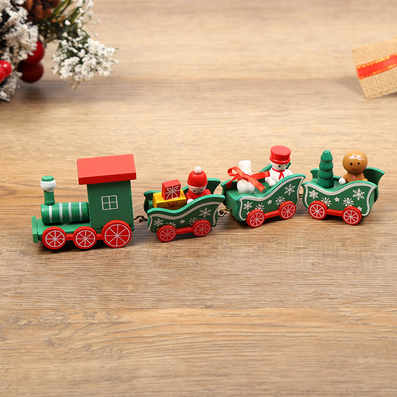 Christmas ornament christmas wooden train