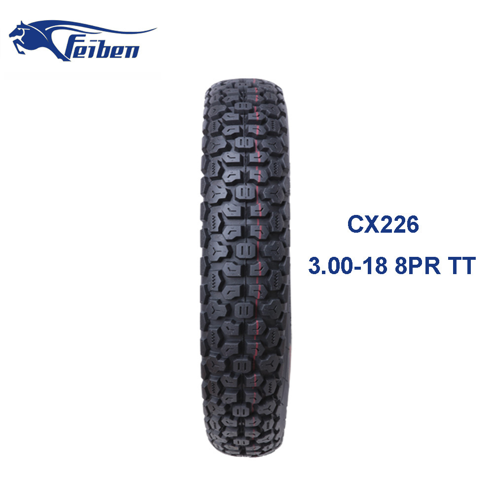 18 inch Wholesale Motorcycle Off Road  Motorcycle Tires 3.00-18 cx226