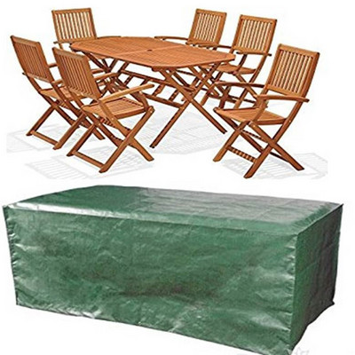 Rectangular Table Cover PE Waterproof Garden Furniture Cover Table and Chair Cover