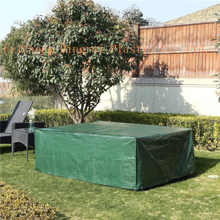 Rectangular Table Cover PE Waterproof Garden Furniture Cover Table and Chair Cover