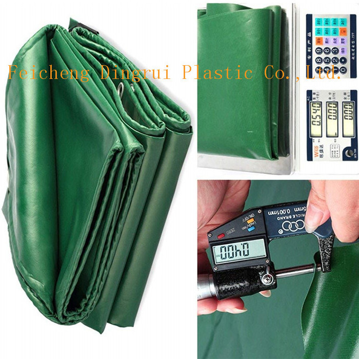 Dark Green PVC Tarpaulin PVC Polyester Canvas Truck Sheet