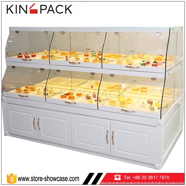 White bread and cake display cabinets used bakery display cases display showcase for sale