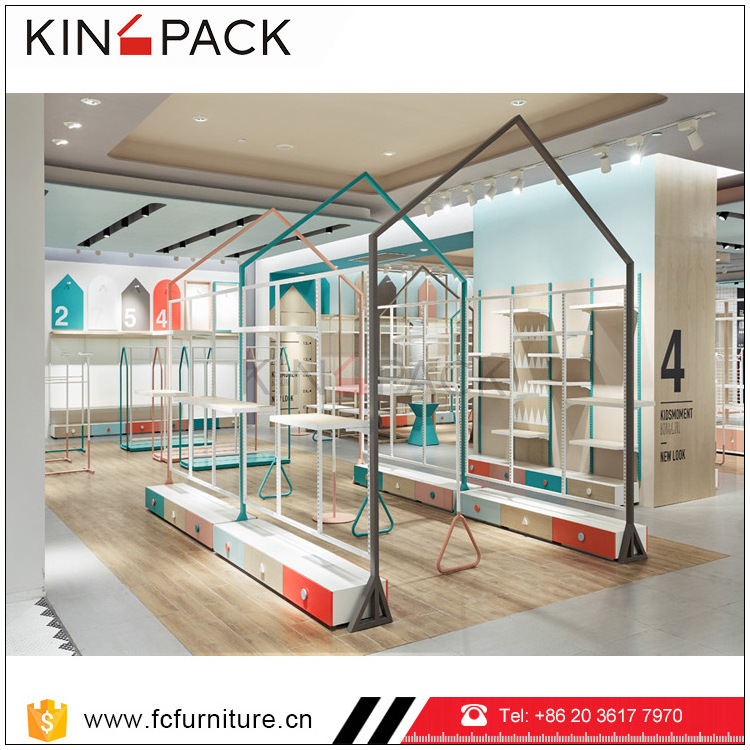 Good quality kids clothes display racks for children's clothing stores