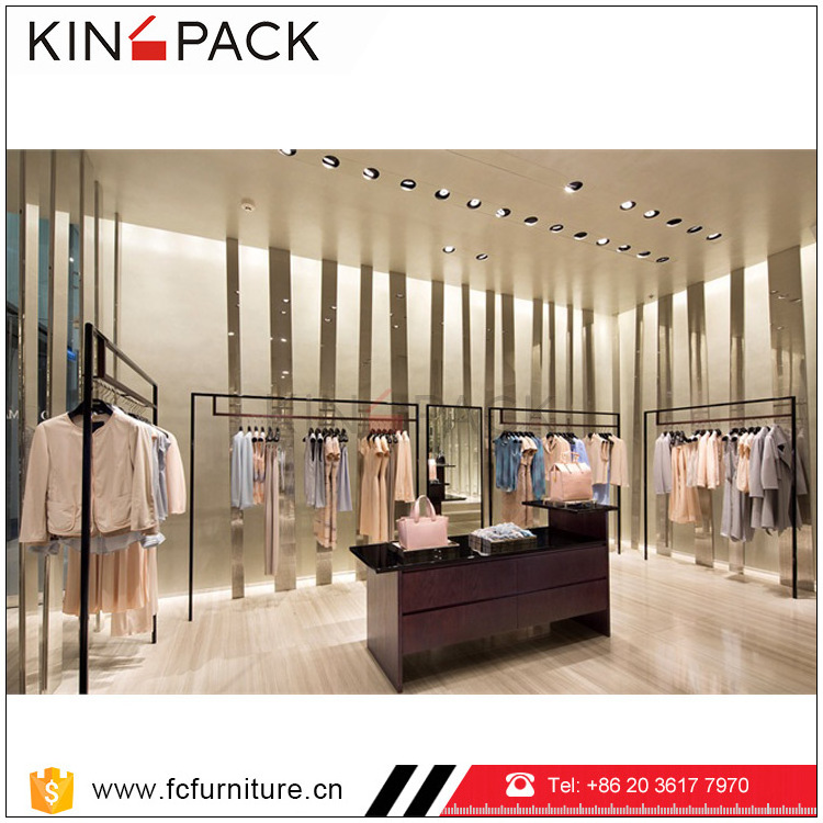 Retail clothing store display showcase ideas design for garment shop