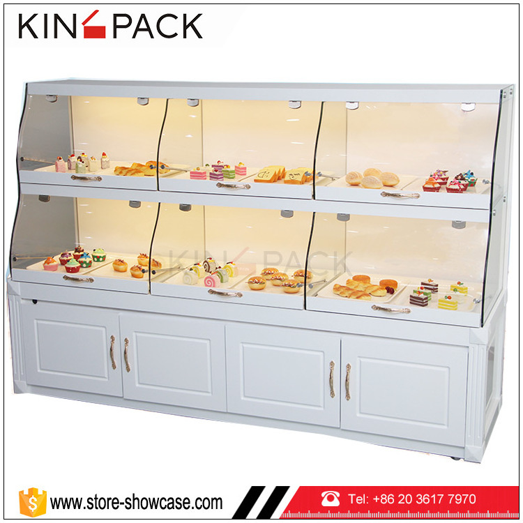 White bread and cake display cabinets used bakery display cases display showcase for sale