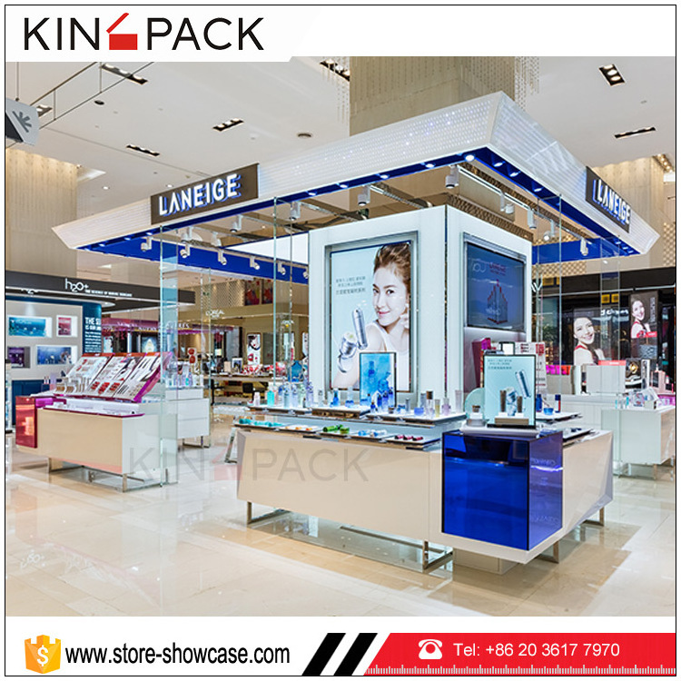 Top grade shopping mall eyebrow threading kiosk salon decoration idea