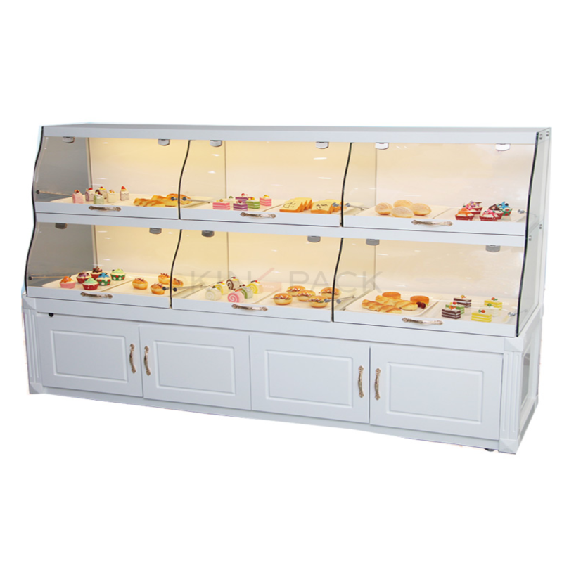 White bread and cake display cabinets used bakery display cases display showcase for sale