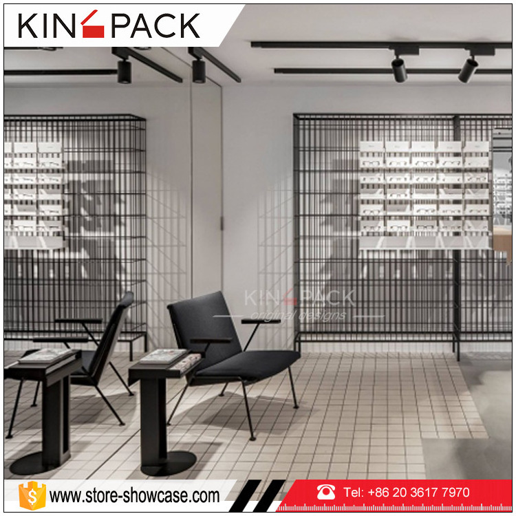 Wall mental eyeglass display sunglass display rack for optical store fixture