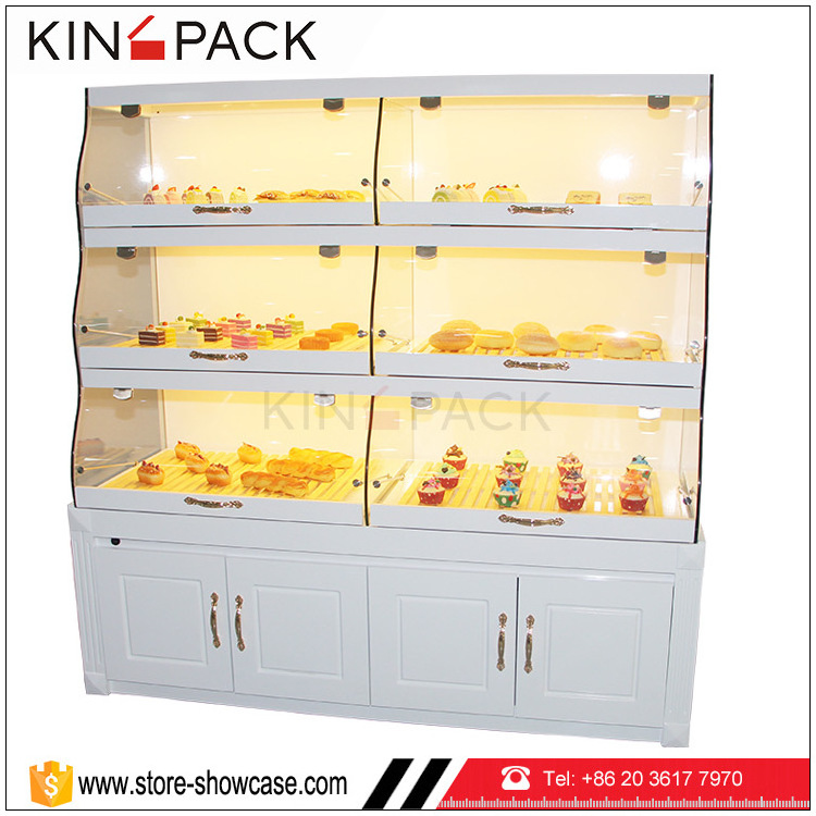 White bread and cake display cabinets used bakery display cases display showcase for sale