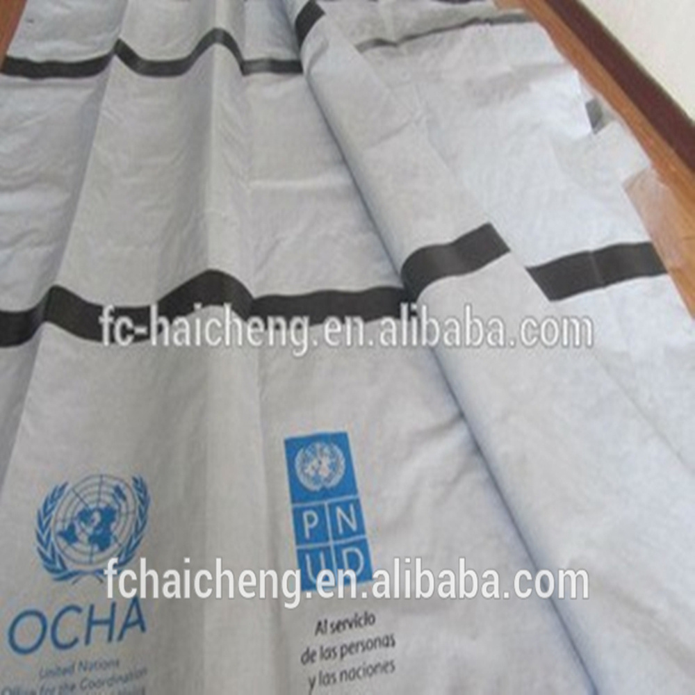 PE tarpaulin Custom Emergency Survival Waterproof Shelter Survival Tarp Tent