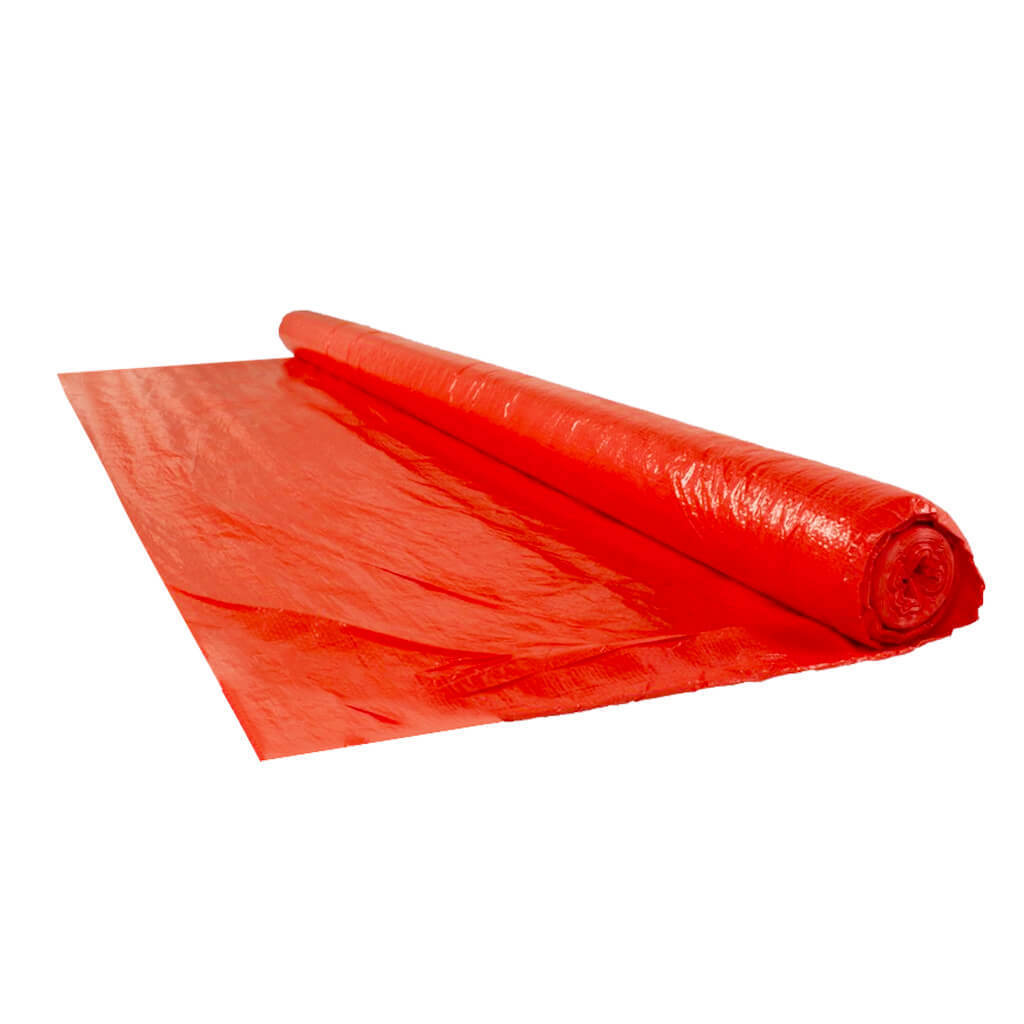 12 ft x 100 ft Orange Rip Proof Abatement Polyethylene Sheeting White POLY Sheeting