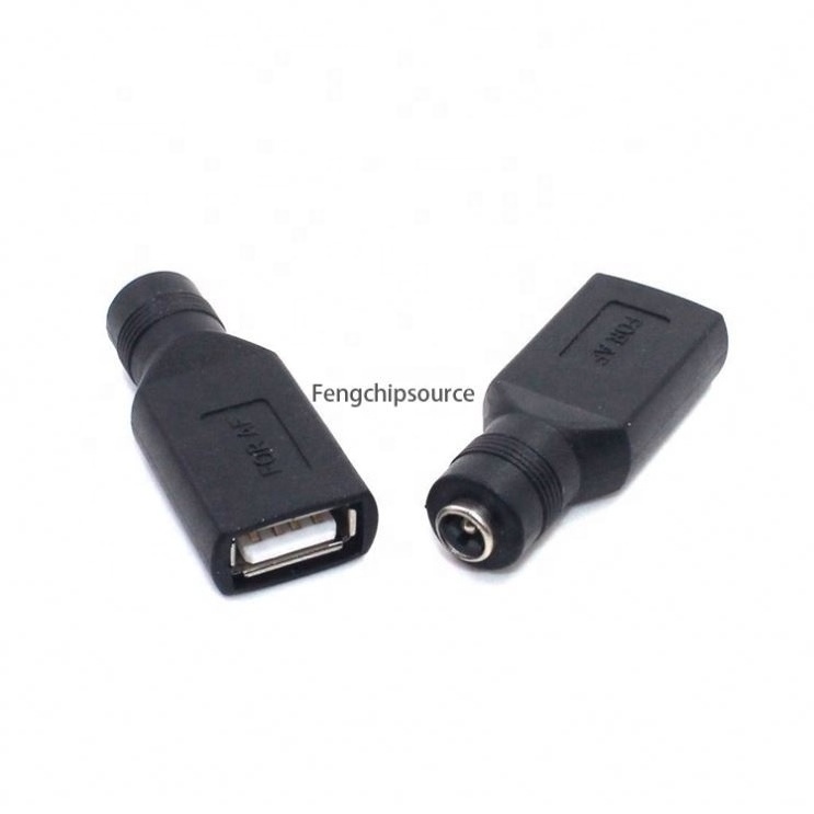 USB male and female to DC round Port male connector female connector DC5.5 * 2.1mm power supply converter