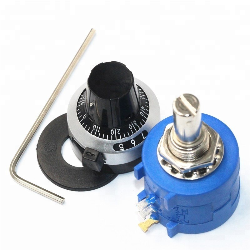 Potentiometer + Knob 3590S-2-103L 10K Precision Multiturn Potentiometer Adjustable Resistor