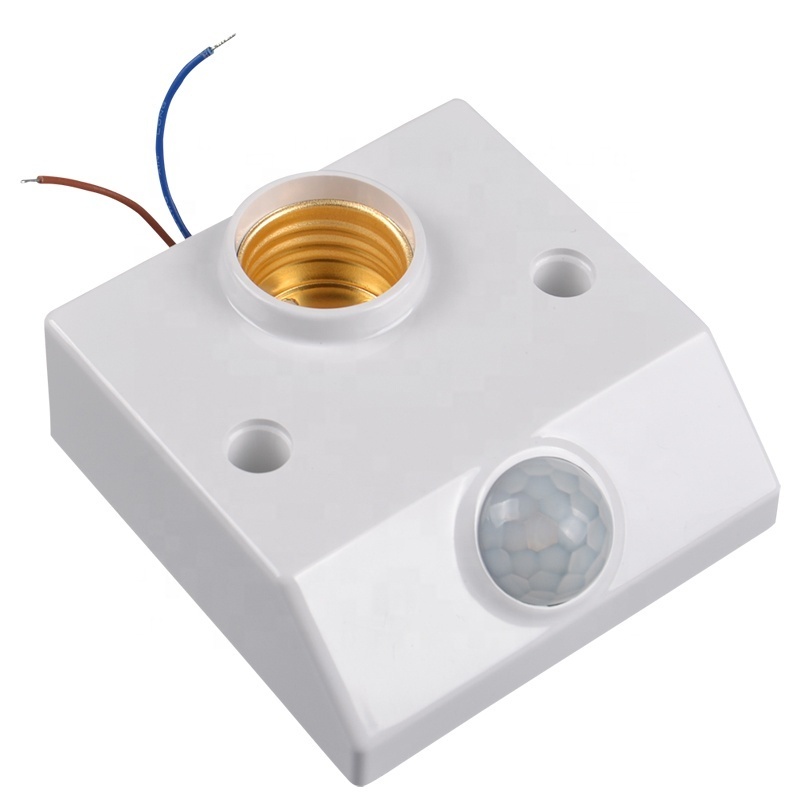 E27 infrared body induction lamp holder light control switch 86 led open screw lamp holder delay adjustable 220V