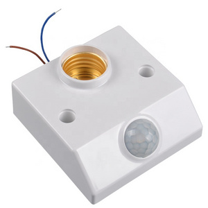 E27 infrared body induction lamp holder light control switch 86 led open screw lamp holder delay adjustable 220V