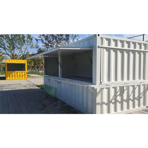 Factory directly supply good price 20ft container cafe shop detachable shipping container coffee shop for sale