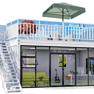 Quick Build Light Steel Prefabricated Modular Home Meeting Booth Container House Coffee Shop Pack Office