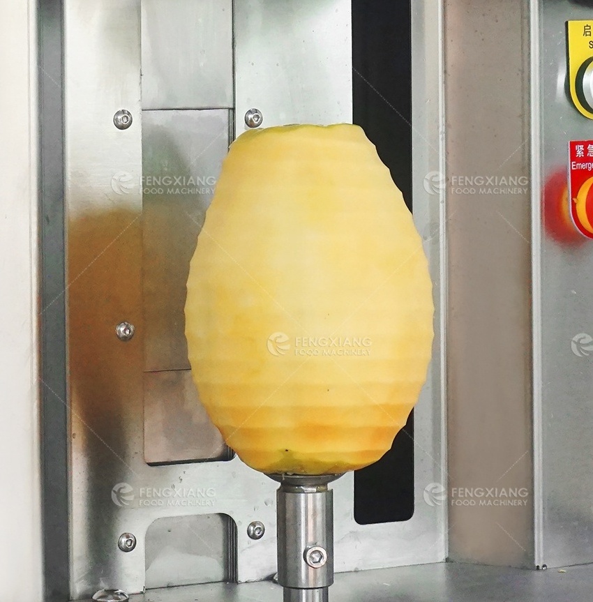 Mini FXP-66 pineapple peeling machine melon peeling machine honey dew melon peeling skin machine with small size