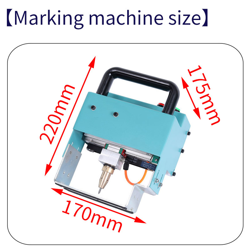 FCMARK UK3080-A Factory Price Handheld Steel Nameplate Vin Chassis Number Dot Peen Metal Engraving Machinery Marking Machine