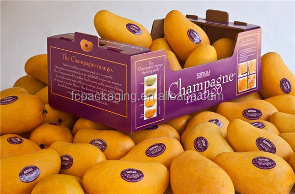 fresh mango 5-Ply corrugated box carton packaging paper carton box for fruit packing box