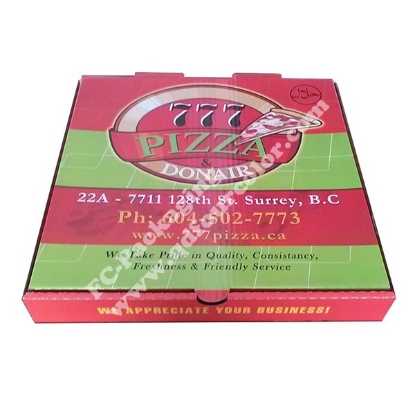 Pizza Box Manufacture Custom Printed With Logo Design Cheap Price Pizza Packing Boxes Colors Printing