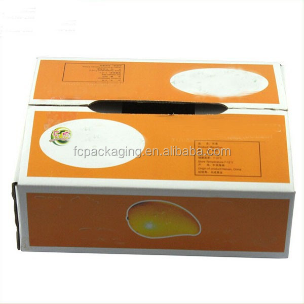 fresh mango 5-Ply corrugated box carton packaging paper carton box for fruit packing box